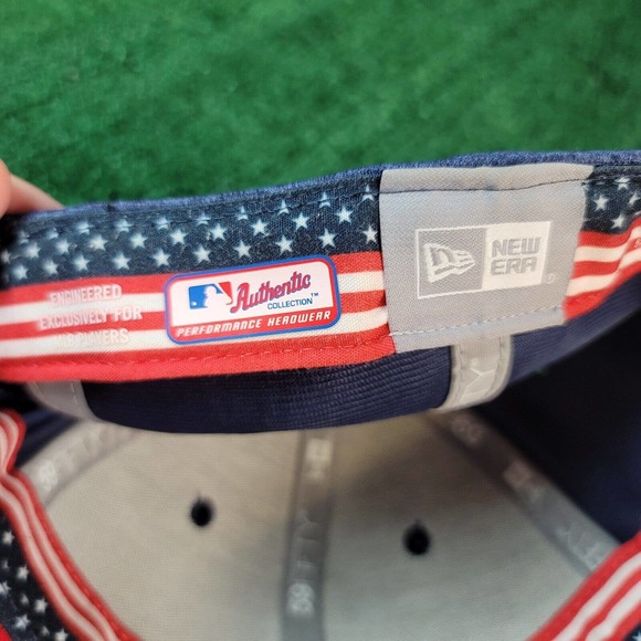 New Era Los Angeles Dodgers 59FIFTY Stars & Stripes July 4th Fitted Size 7 1/4 - Picture 10 of 11